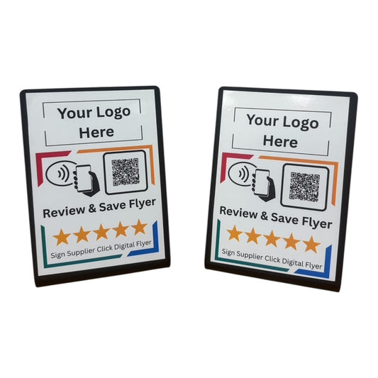 "2-Pack NFC Review Signs | Perfect Starter Pack"